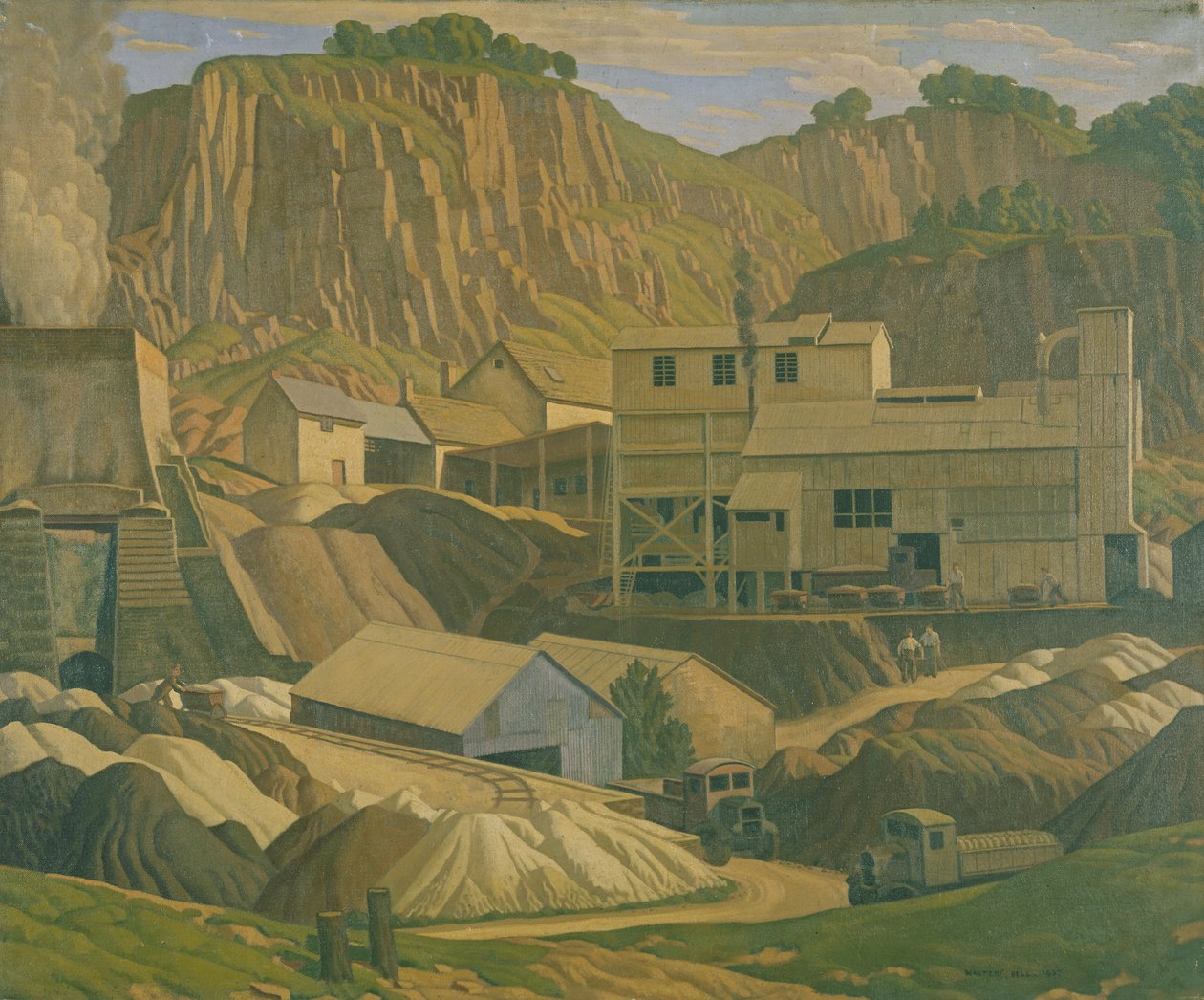 محجر ديربيشاير ، 1937 بواسطة والتر بيل
