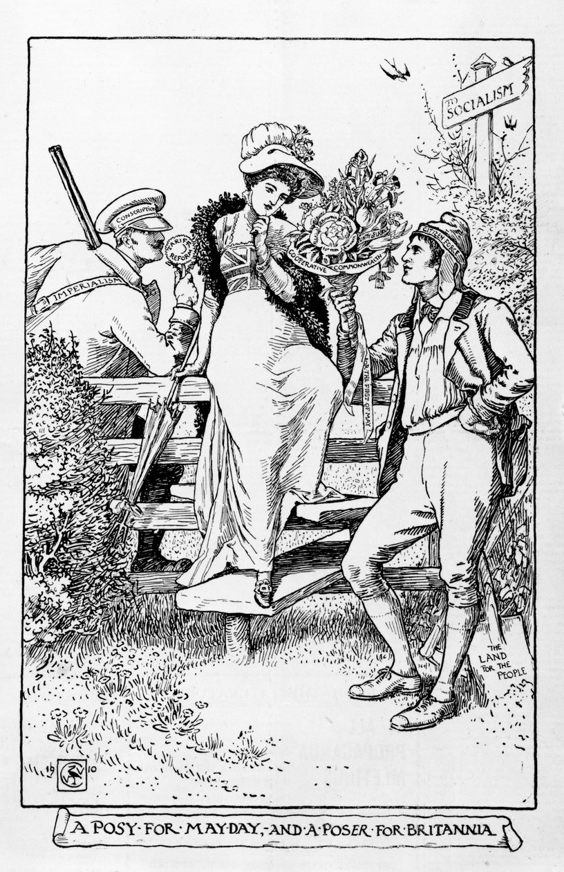 بوزي لـ Mayday و متصنع لبريطانيا ، 1910 بواسطة والتر كرين