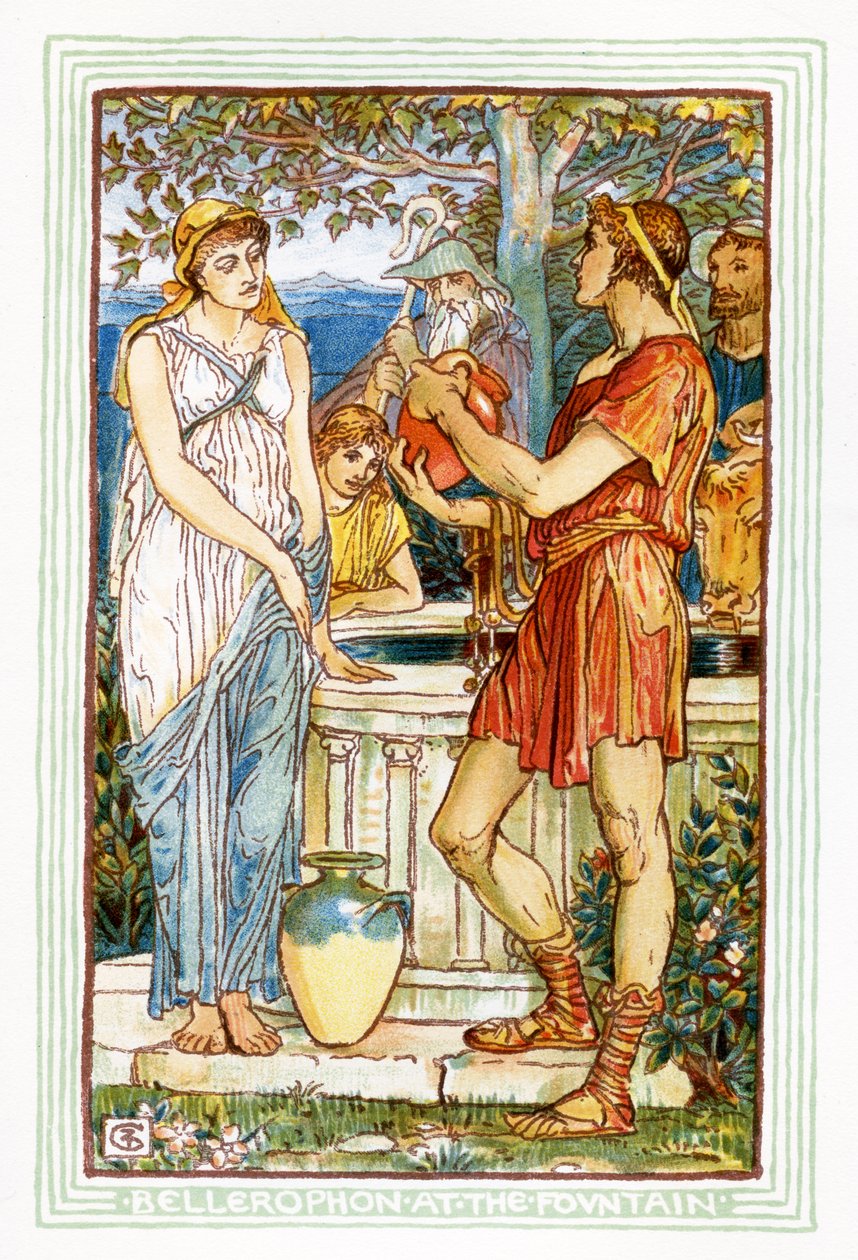 Bellerophon عند النافورة بواسطة والتر كرين