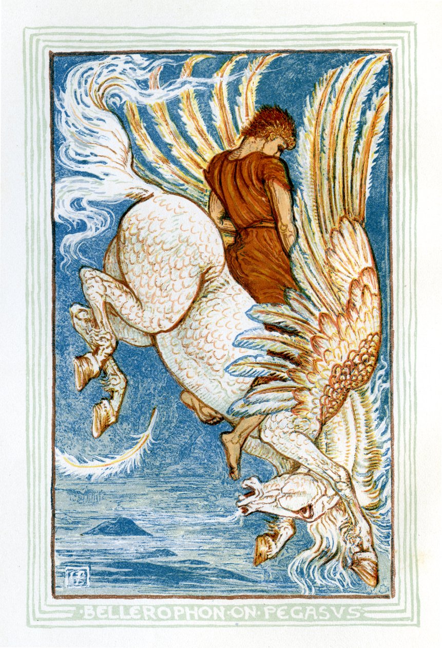 Bellerophon ركوب بيغاسوس بواسطة والتر كرين