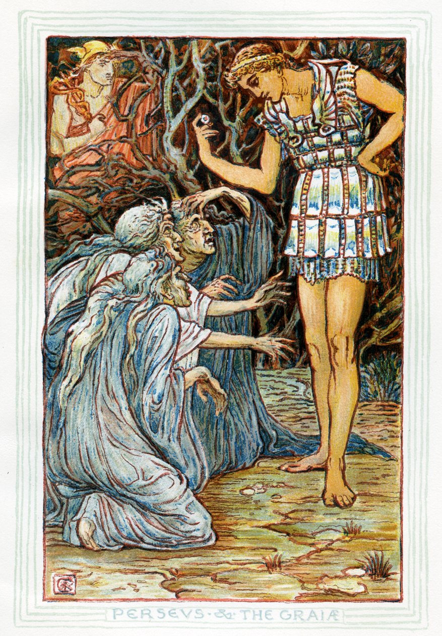 Perseus و المقشود Graeae بواسطة والتر كرين