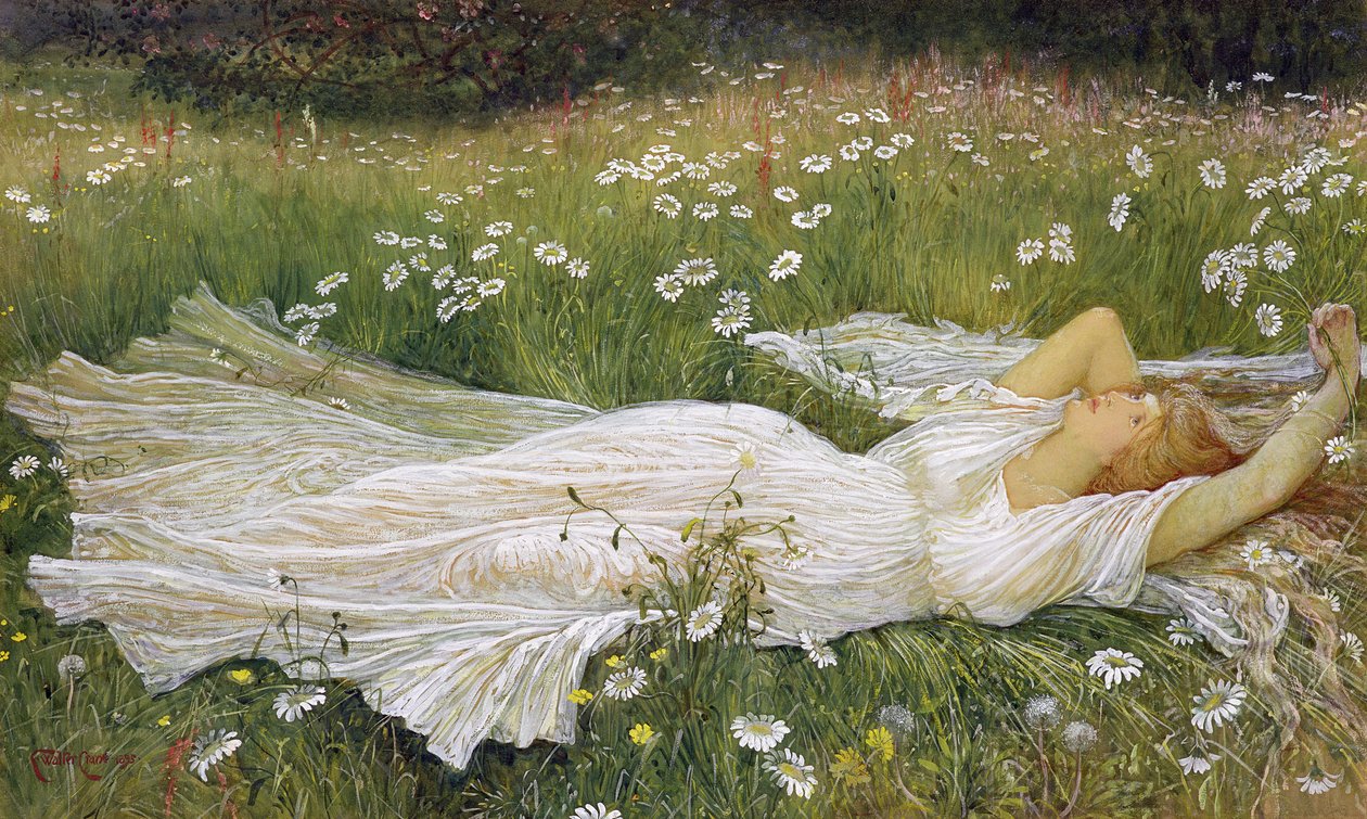 صيف ، 1895 (مرحاض وغواش على ورق) بواسطة والتر كرين