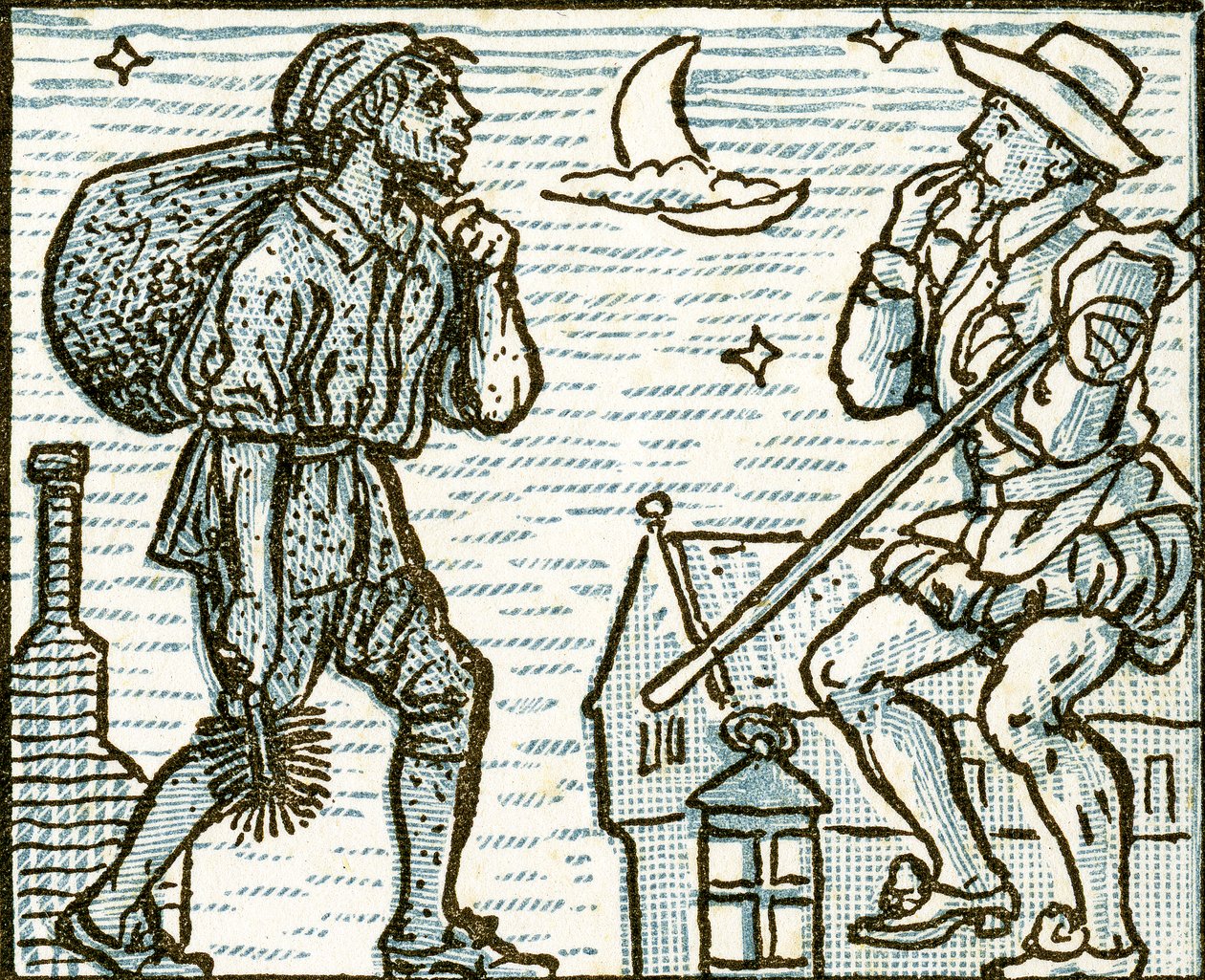 The Sweep ، التوضيح الأغنية لـ "Who Liveth So Merry in all this Land" ، من "Pan-Pipes" ، كتاب الأغاني القديمة ، مرتب حديثًا ومع المرافقات من Theo. Marzials ، نشر في لندن من قبل جورج بواسطة والتر كرين