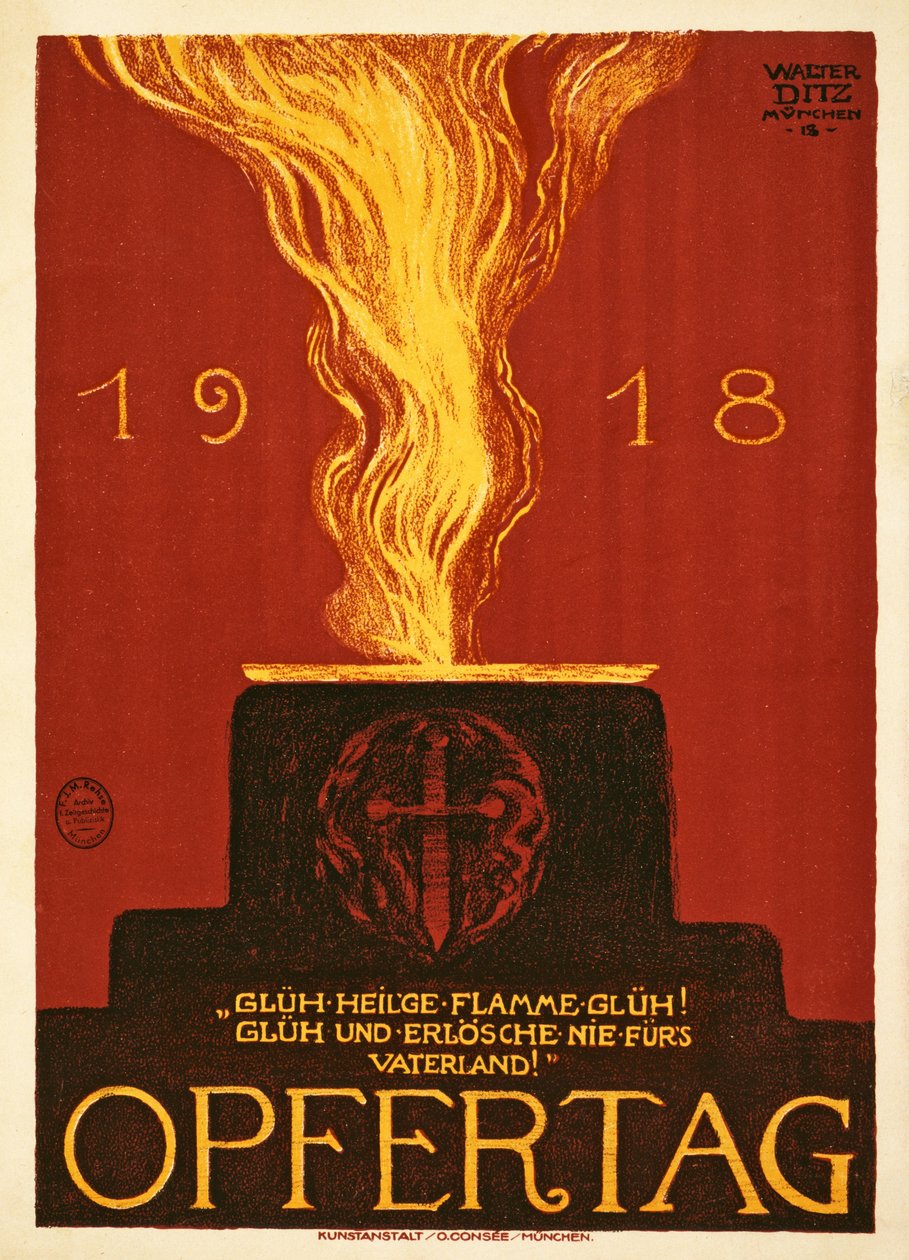 يوم التضحية ، 1918 ، حانة. ميونيخ ، 1918 بواسطة والتر ديتز