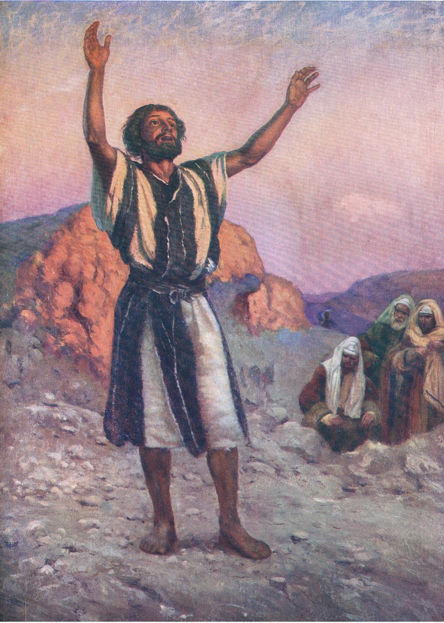 يوحنا المعمدان ، من كتاب مصور الكتاب المقدس الذي نشره توماس نيلسون ، ج 1950 بواسطة والتر جريف