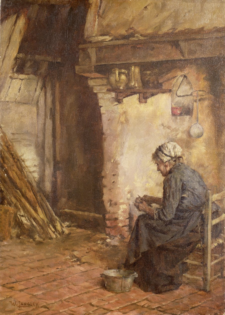 تقشير البطاطس بواسطة والتر لانجلي