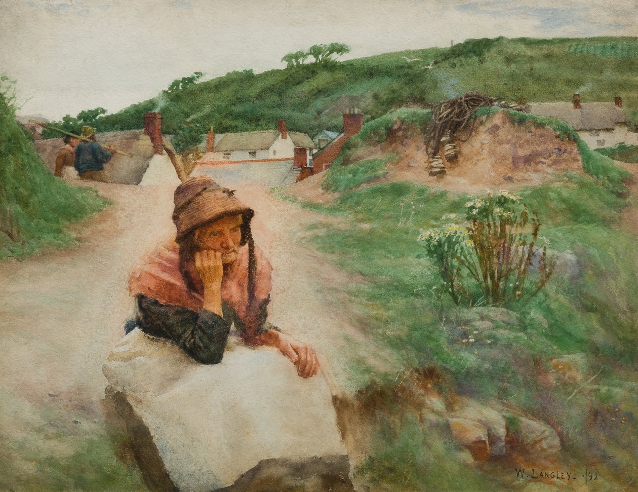 الماضي ، 1892 (مرحاض على ورق) بواسطة والتر لانجلي