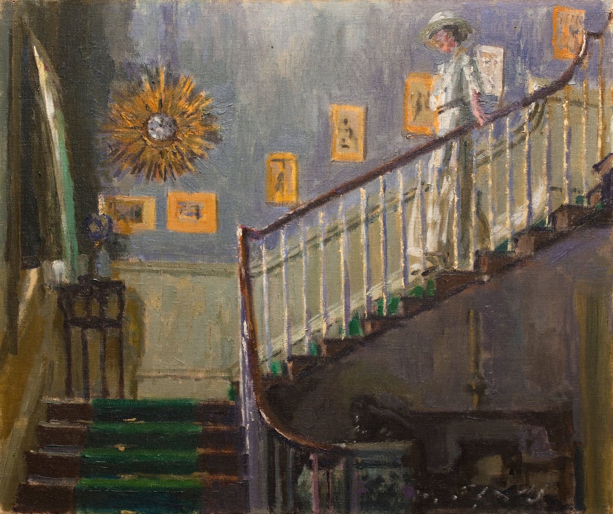Ethel Sands نزول الدرج في Newington بواسطة والتر ريتشارد سيكرت