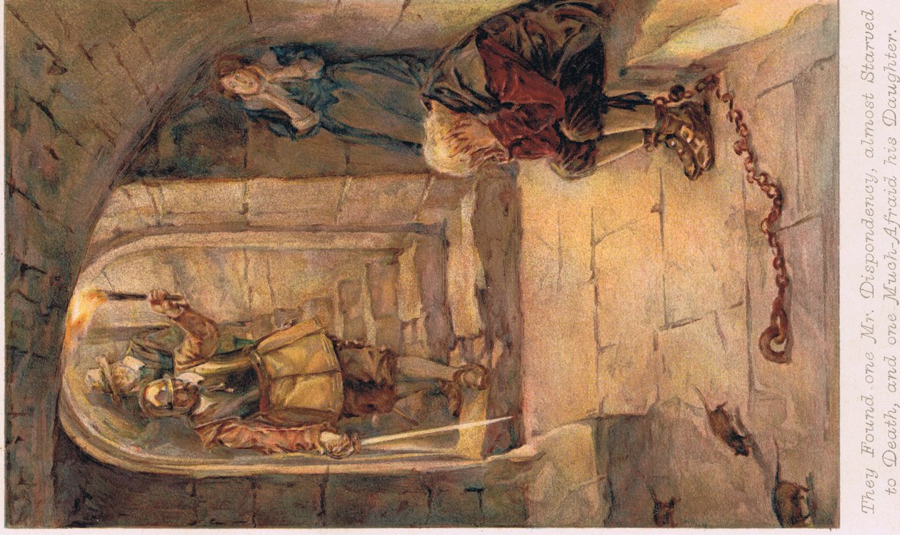 رسم توضيحي من "تقدم الحاج" لجون بونيان ، ج .1910 بواسطة والتر ستانلي باجيت
