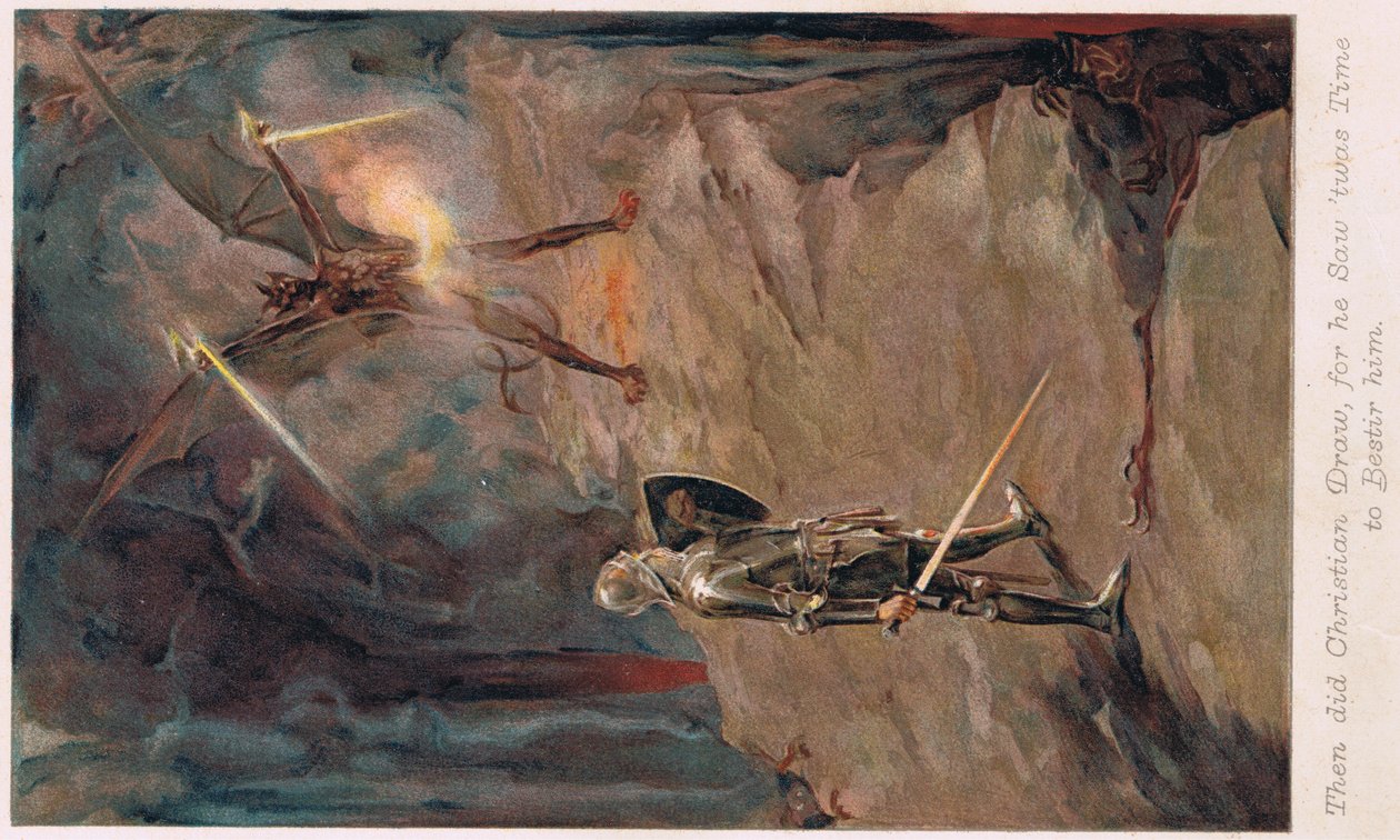 رسم توضيحي من "تقدم الحاج" لجون بونيان ، ج .1910 بواسطة والتر ستانلي باجيت