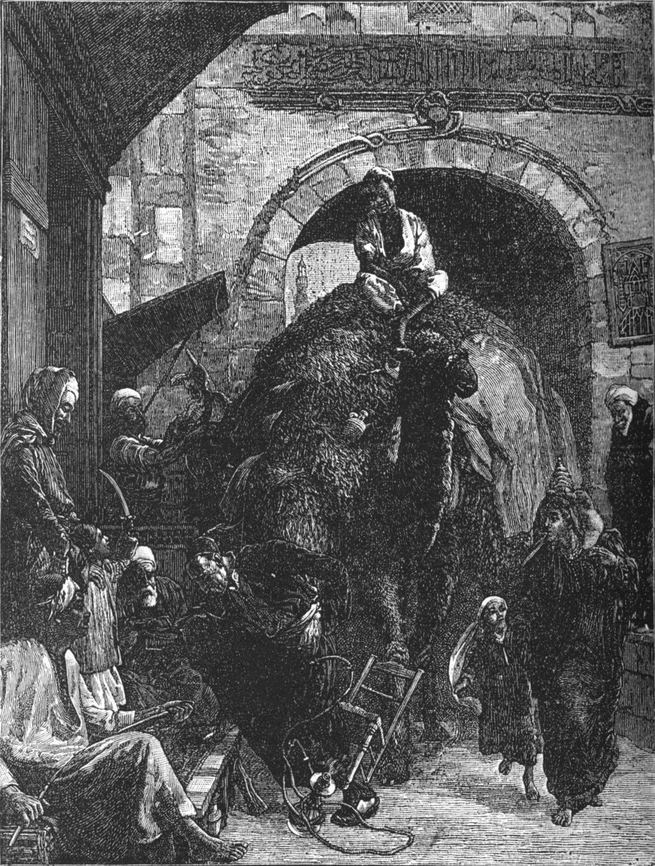 طريق ضيق في القاهرة ، c1882 بواسطة والتر تشارلز هورسلي