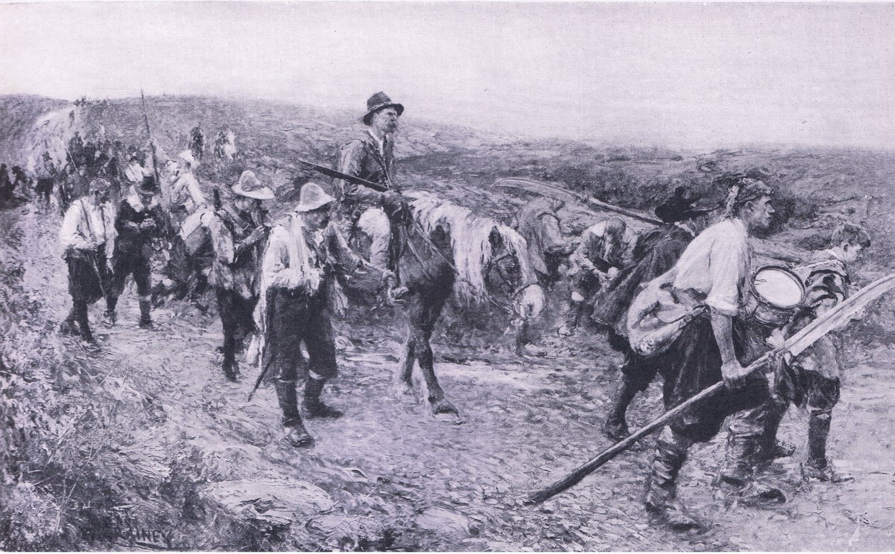 بعد سيدجمور ، رسم توضيحي من المعارك البريطانية في البر والبحر ، 1915 بواسطة والتر كرين