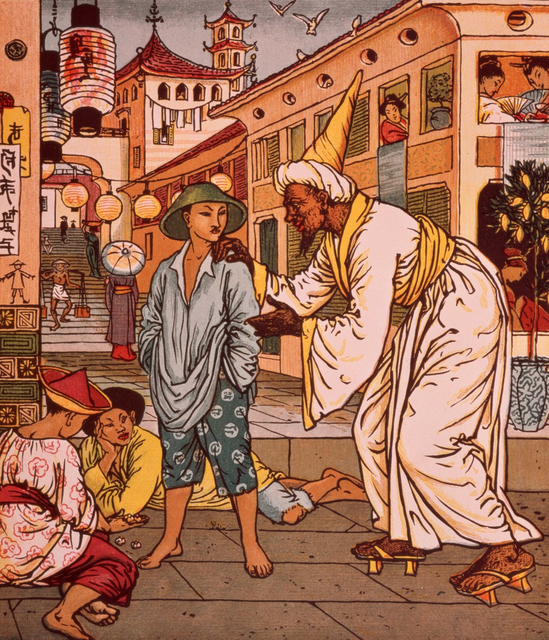 كتاب مصور علاء الدين ، ليالي عربية بواسطة والتر كرين