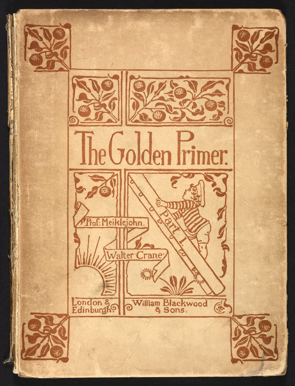 الغلاف الداخلي لـ "The Golden Primer". بواسطة والتر كرين