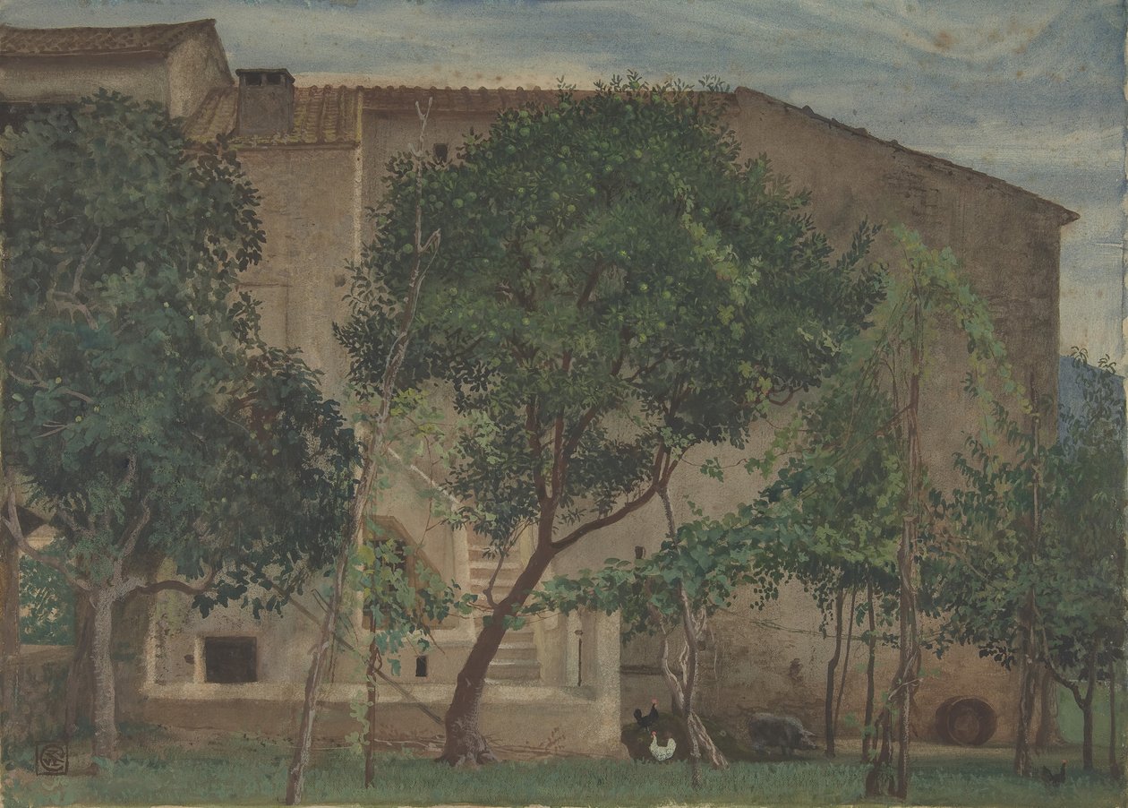 مزرعة إيطالية ، 1871-3. بواسطة والتر كرين