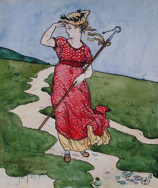 Little Bo-Peep (لون الجسم على الورق) بواسطة والتر كرين