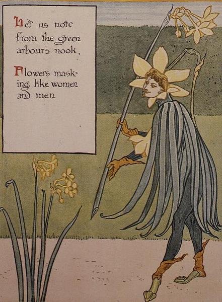 The Jonquil ، من "A Floral Fantasy in a Old English Garden" بواسطة والتر كرين