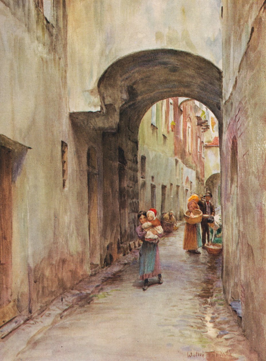 ممر في نولي ، c1910 ، 1912 بواسطة والتر فريدريك روف تندل