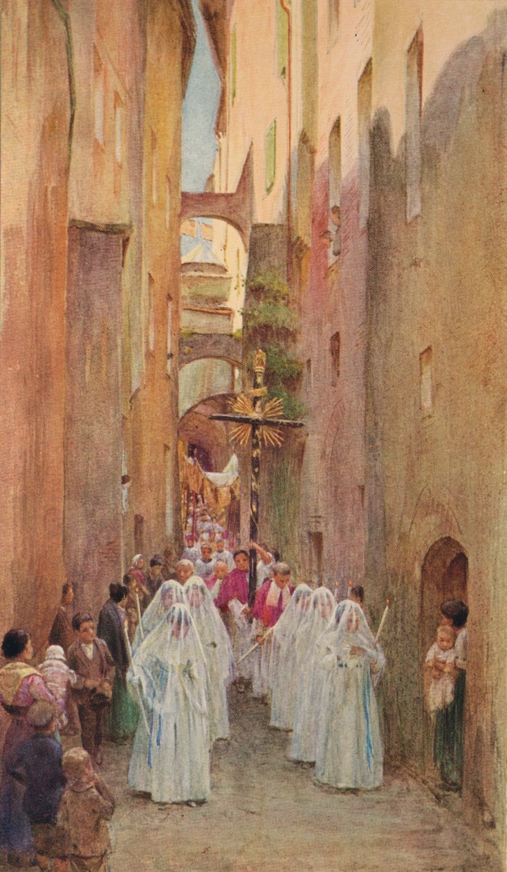موكب في سان ريمو ، c1910 ، 1912 بواسطة والتر فريدريك روف تندل