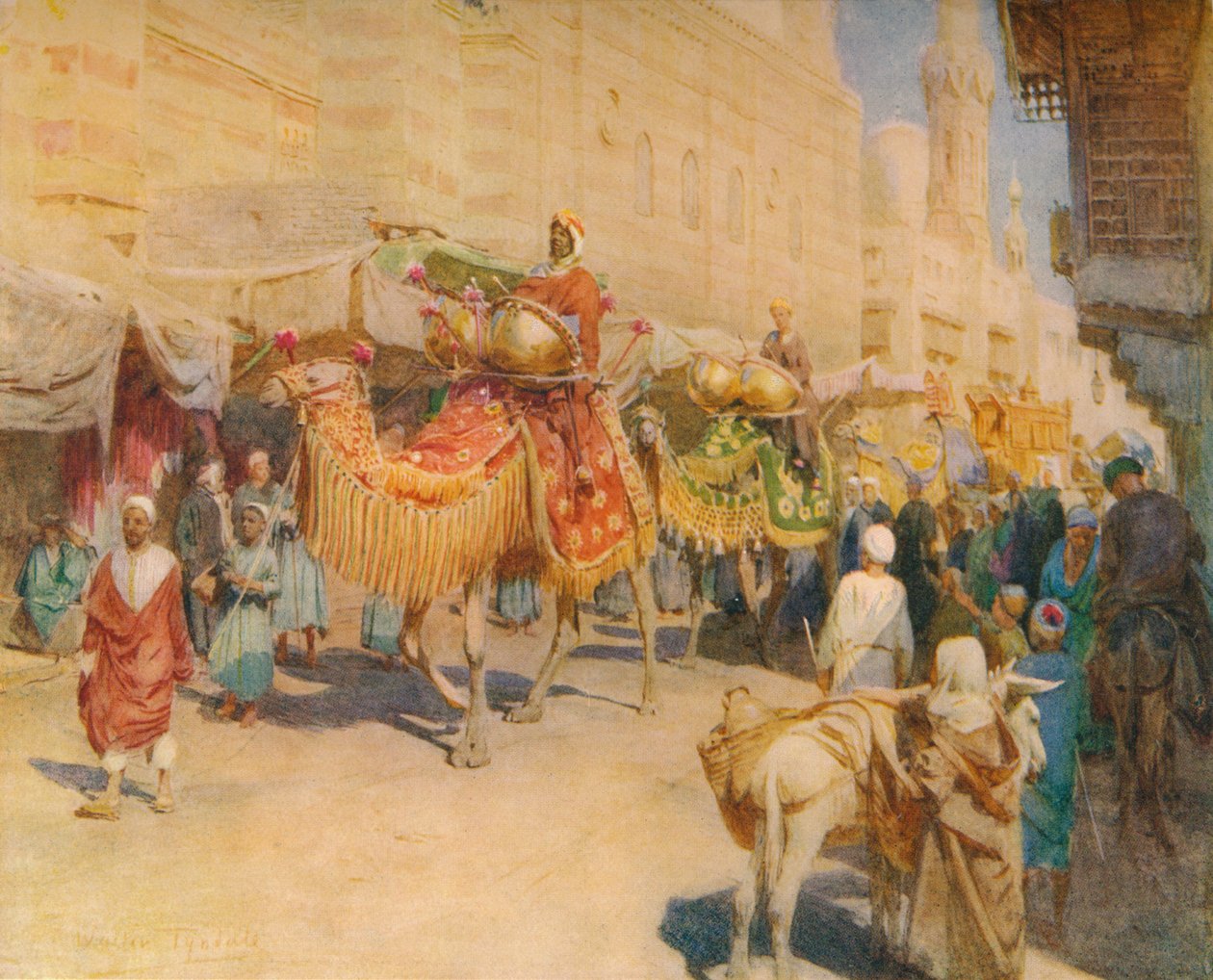 موكب زفاف عربي ، c1905 ، 1912 بواسطة والتر فريدريك روف تندل
