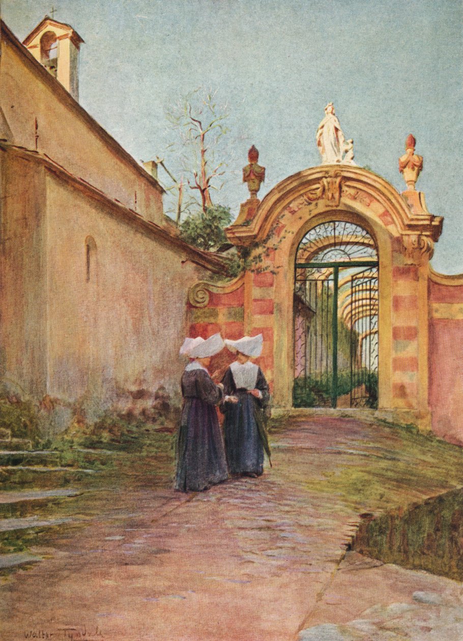 مدخل إلى فيلا Centurione ، S. Margherita Ligure ، c1910 ، 1912 بواسطة والتر فريدريك روف تندل