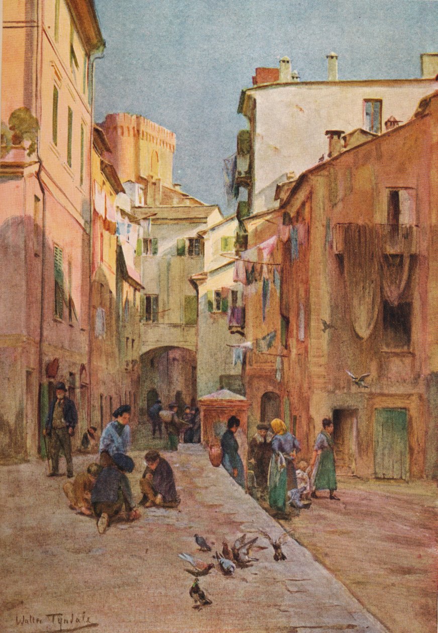 لا بيازا ، سيستري ليفانتي ، c1910 ، 1912 بواسطة والتر فريدريك روف تندل