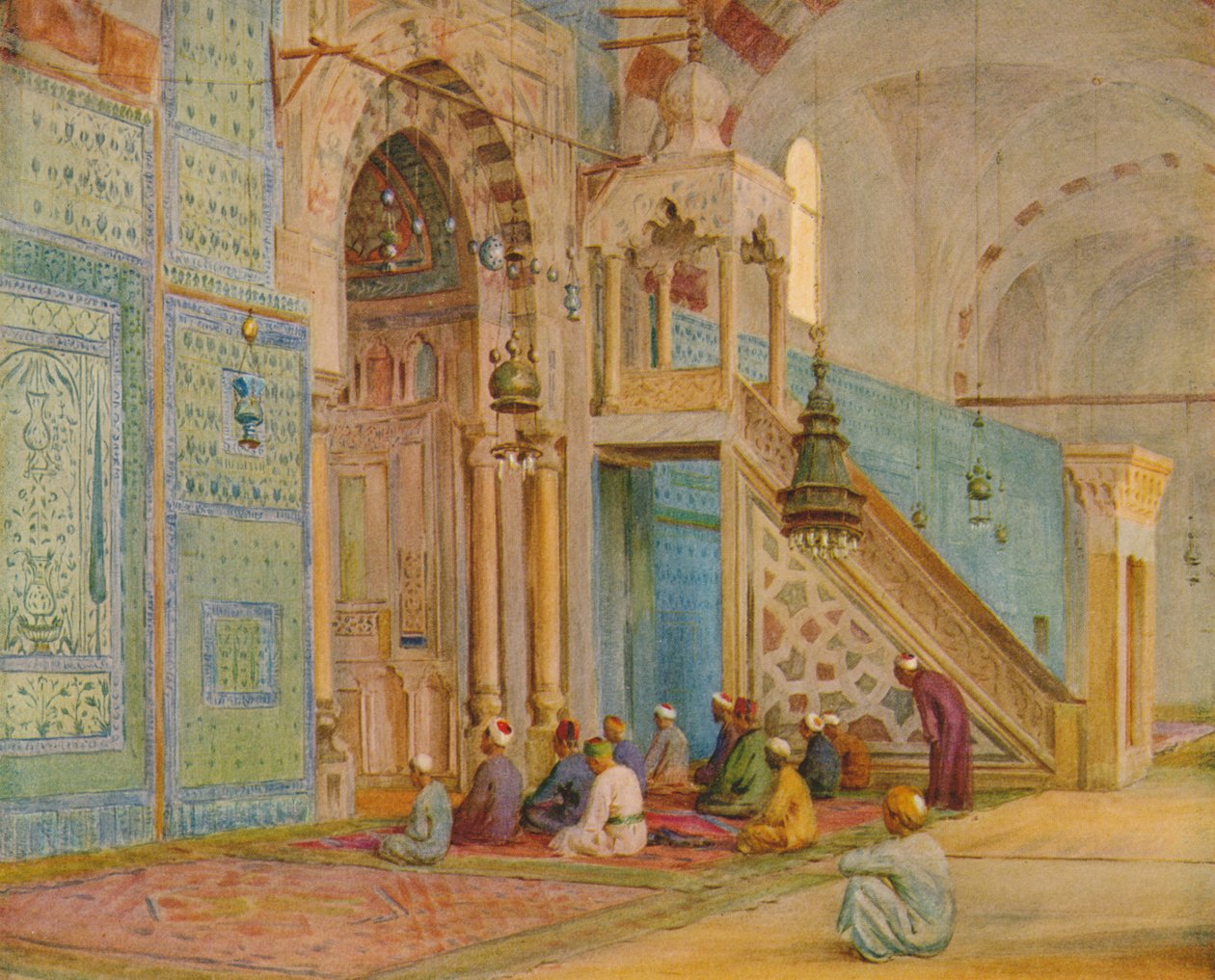 المسجد الأزرق ، c1905 ، 1912 بواسطة والتر فريدريك روف تندل