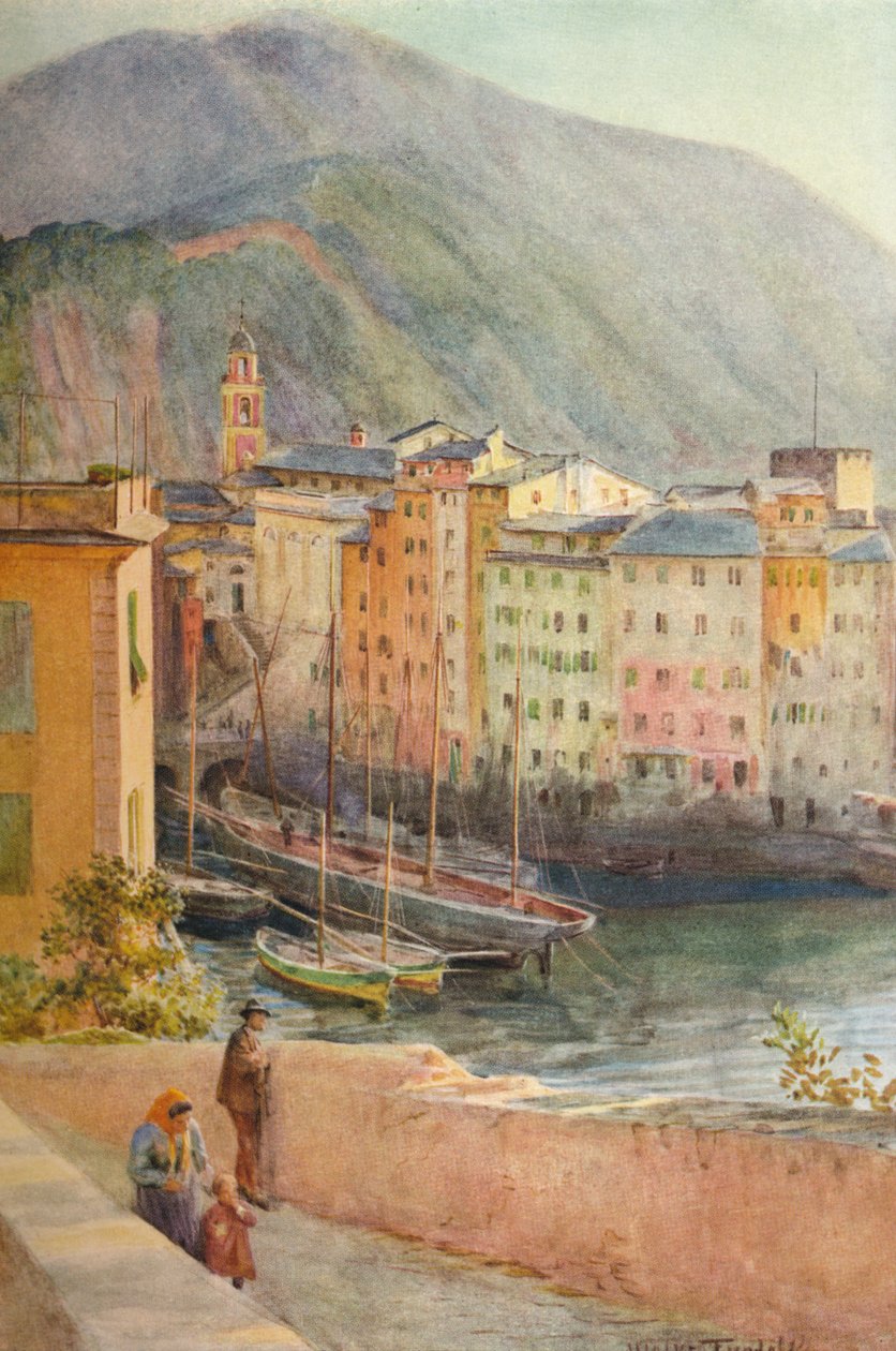 المرفأ في كامولي ، c1910 ، 1912 بواسطة والتر فريدريك روف تندل