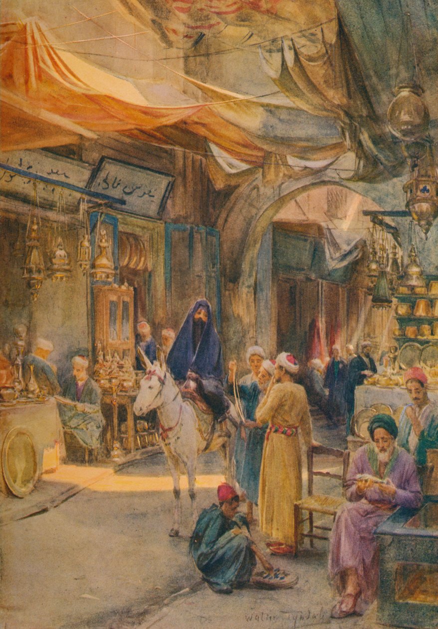 الخان خليل ، القاهرة ، 1905 ، 1912 بواسطة والتر فريدريك روف تندل