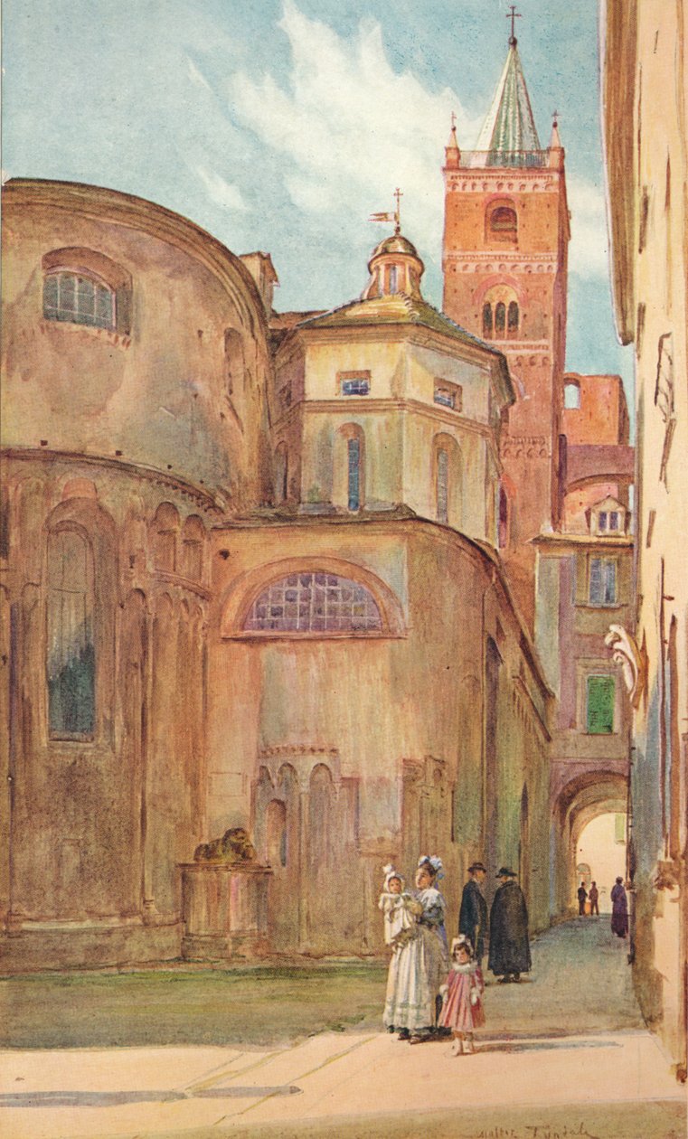 الكنيسة الرومانية في ألبينجا ، c1910 ، 1912 بواسطة والتر فريدريك روف تندل
