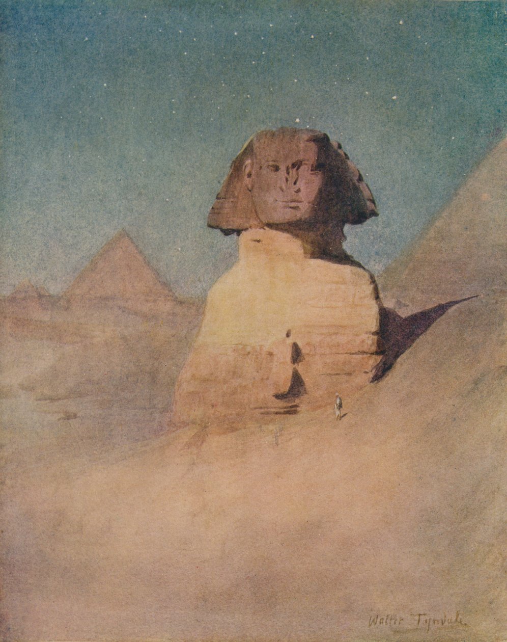 أبو الهول بواسطة ضوء القمر ، c1905 ، 1912 بواسطة والتر فريدريك روف تندل