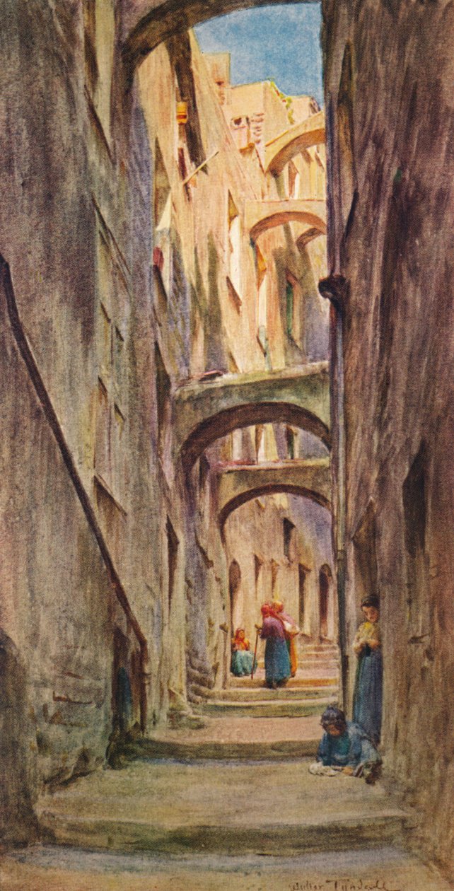 زقاق بروفيدنس ، سان ريمو ، c1910 ، 1912 بواسطة والتر فريدريك روف تندل