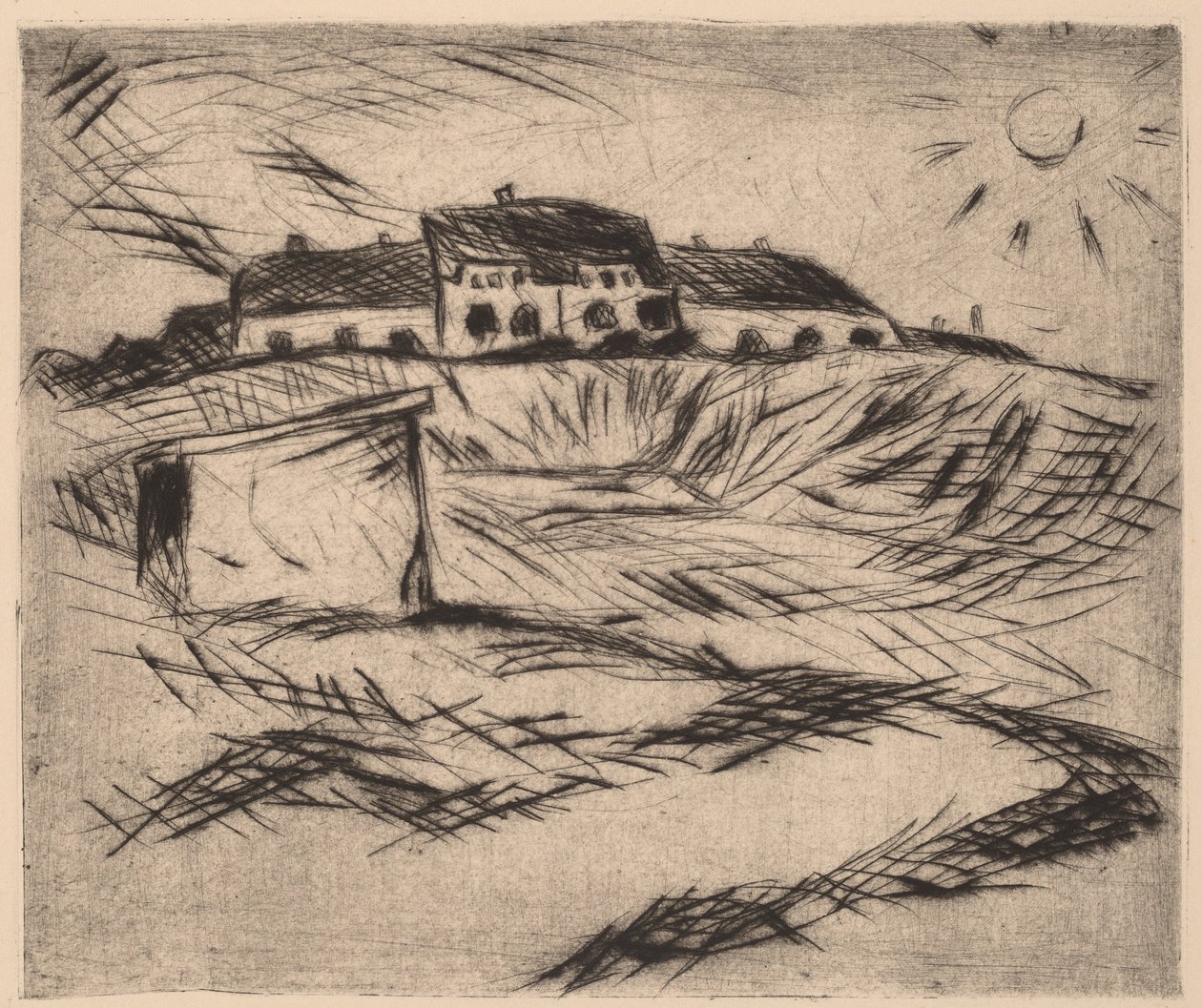 ثكنة الثكنات ، 1916. بواسطة والتر غرامات