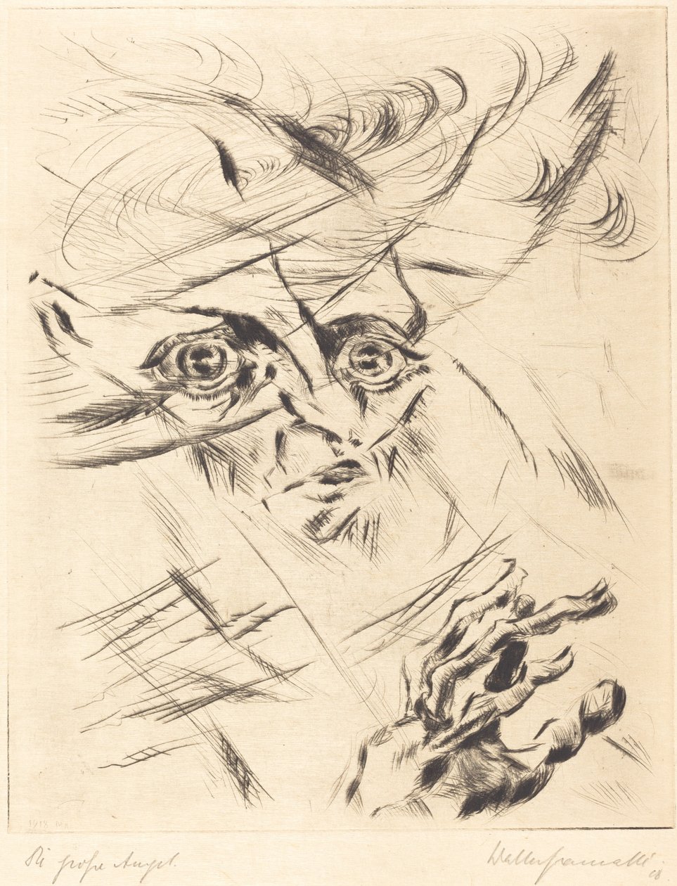 Die Grosse Angst The Great Anxiety، 1918. بواسطة والتر غرامات