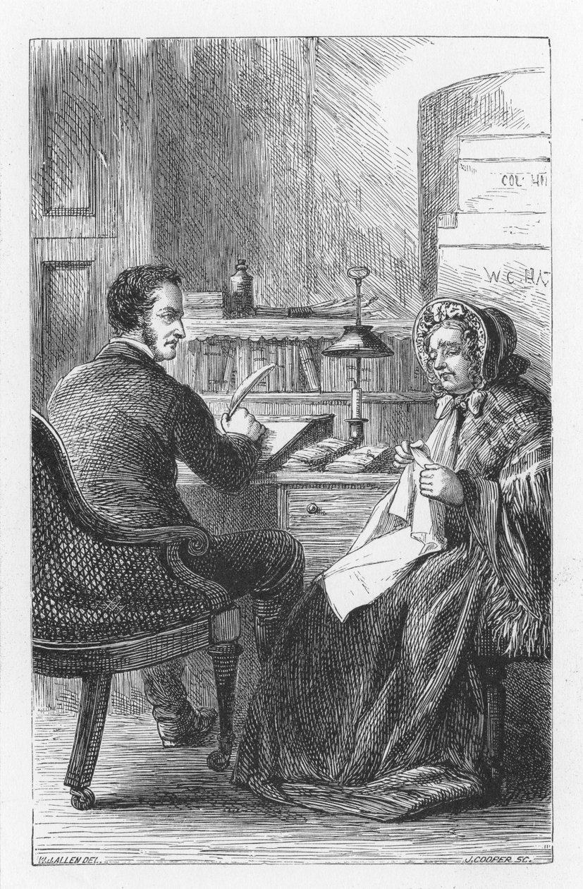 مشهد من The Mill on the Floss لجورج إليوت ، c1880 بواسطة والتر جيمس ألين