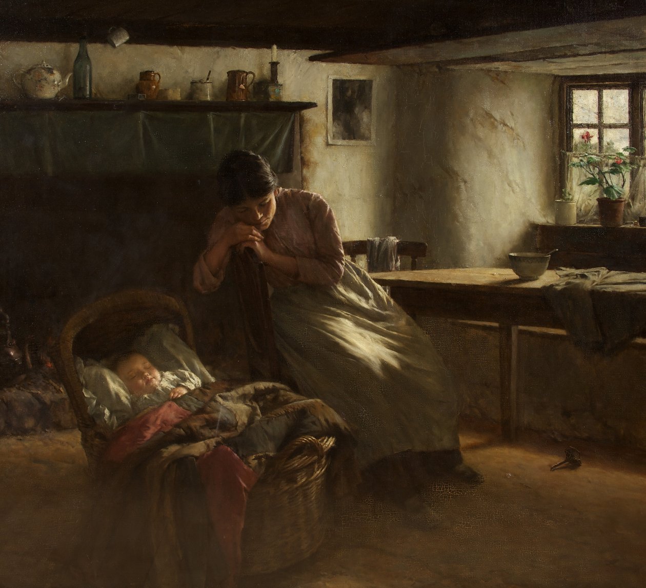 Day Dreams، c.1914 (زيت على قماش) بواسطة والتر لانجلي