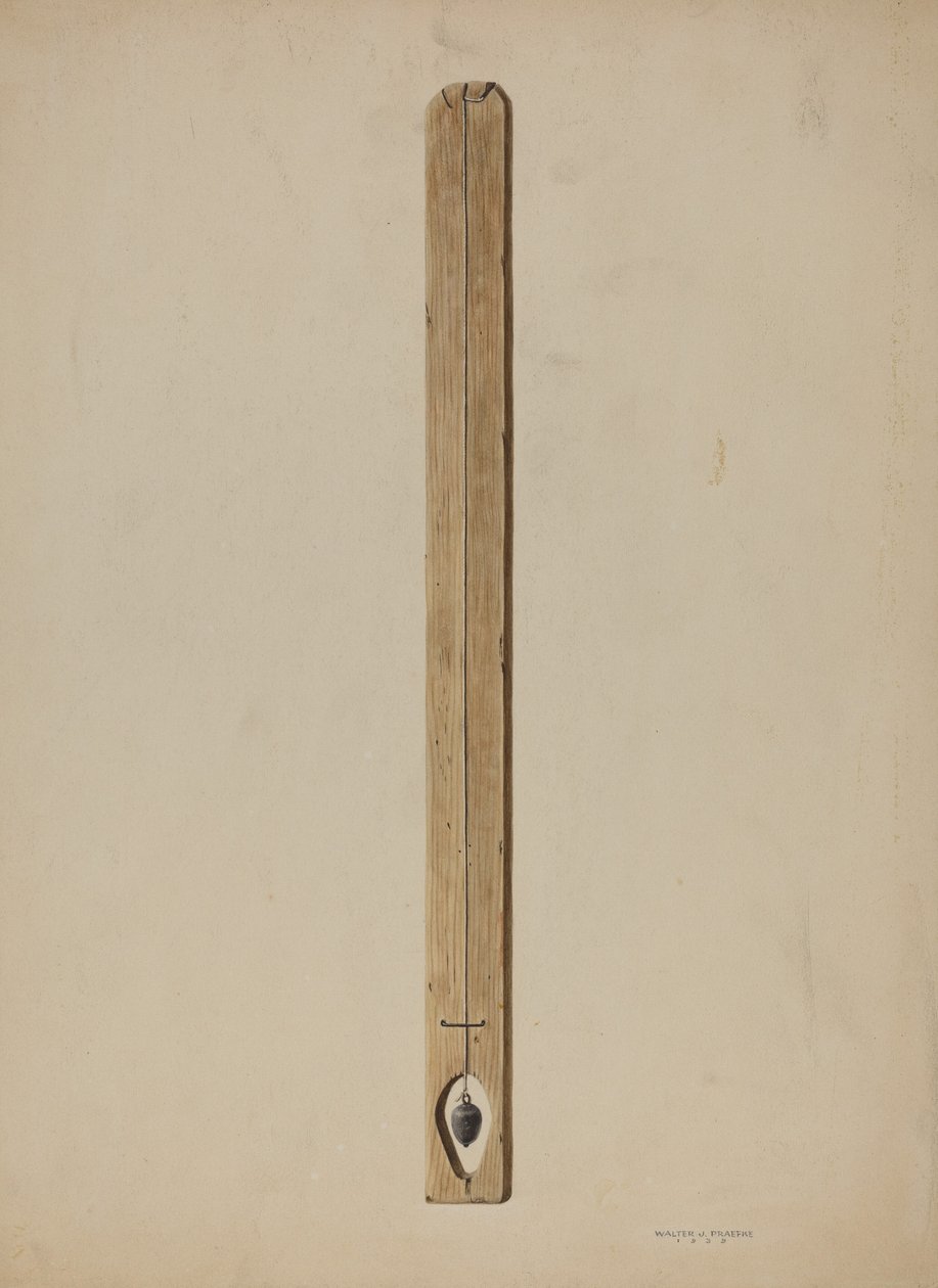 Plumb Line and Board ، 1939. بواسطة والتر بريفك