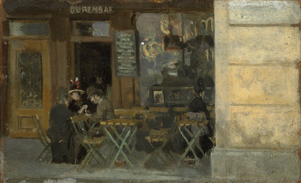 مقهى في دييب ، ج. 1884-5 بواسطة والتر ريتشارد سيكرت