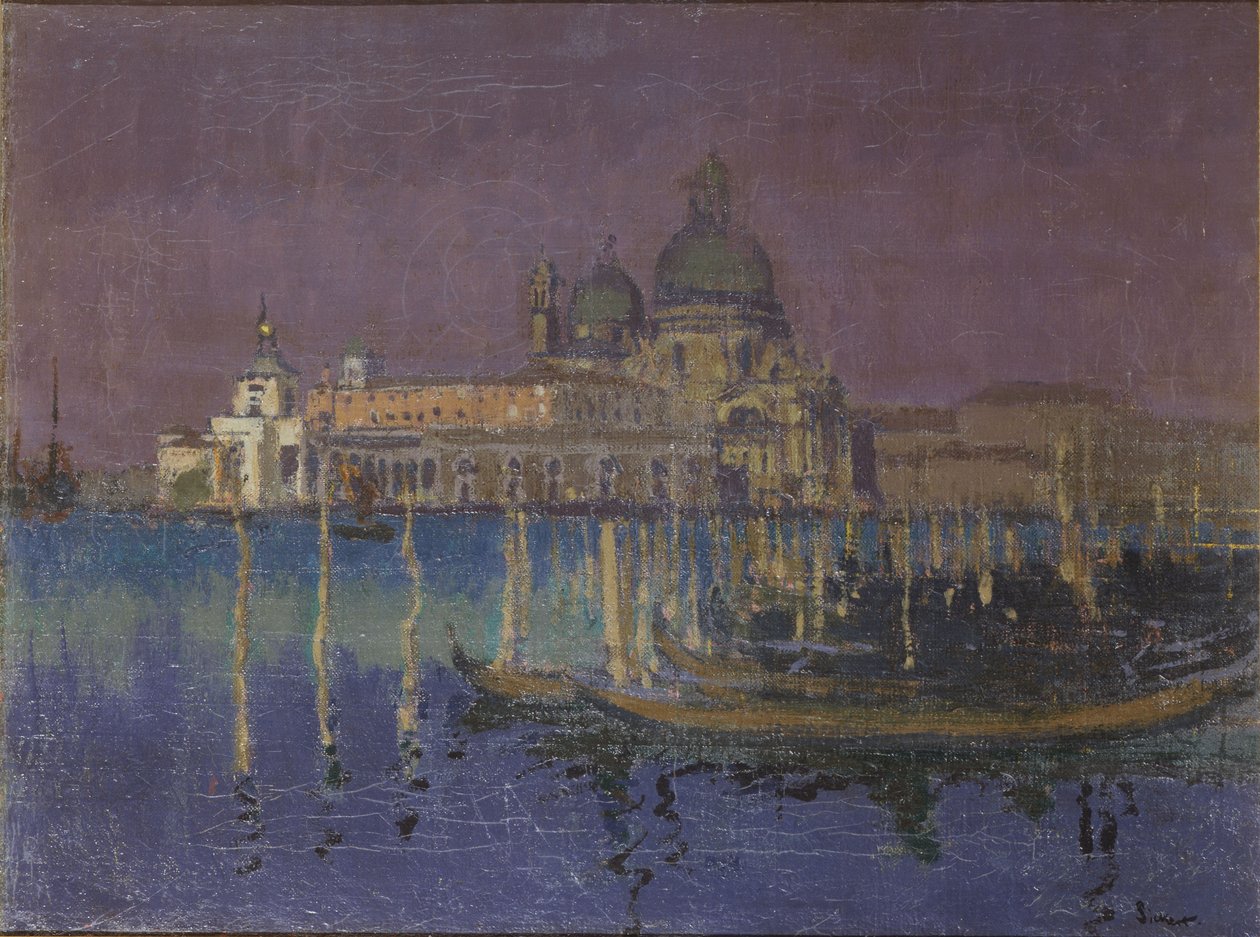 الموسيقى الليلية: The Dogana and Santa Maria della Salute ، البندقية ، 1896 بواسطة والتر ريتشارد سيكرت