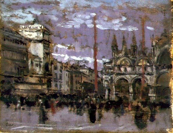 سانت مارك ، البندقية ، c.1901-02 (زيت على لوح) بواسطة والتر ريتشارد سيكرت