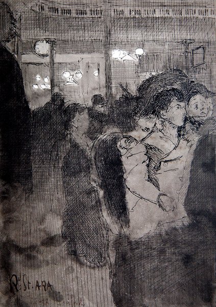 The Old Bedford (قلم وحبر وغسل على السبورة) بواسطة والتر ريتشارد سيكرت