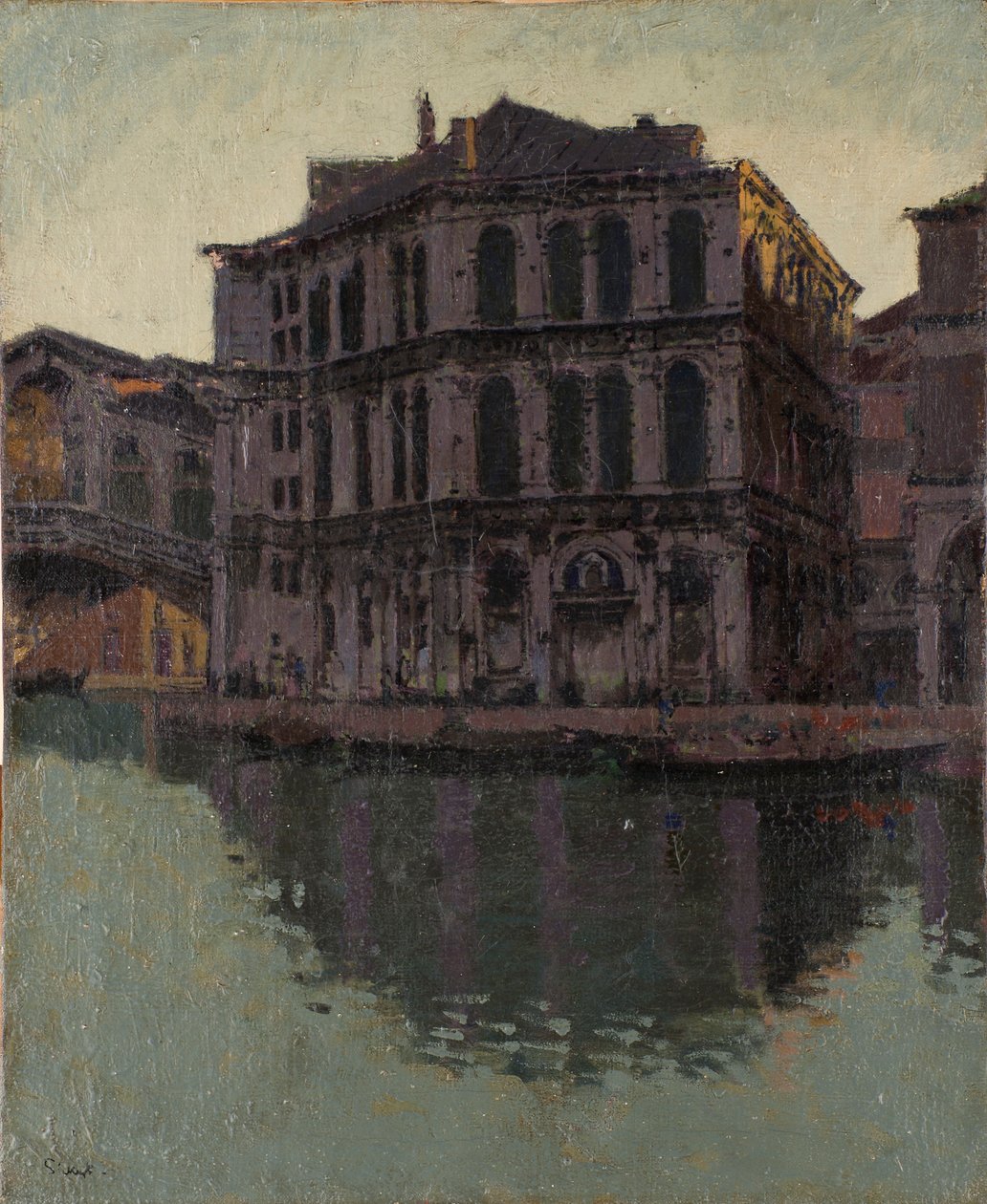 "جسر ريالتو و Palazzo dei Camerlenghi" ، 1902-04 بواسطة والتر ريتشارد سيكرت