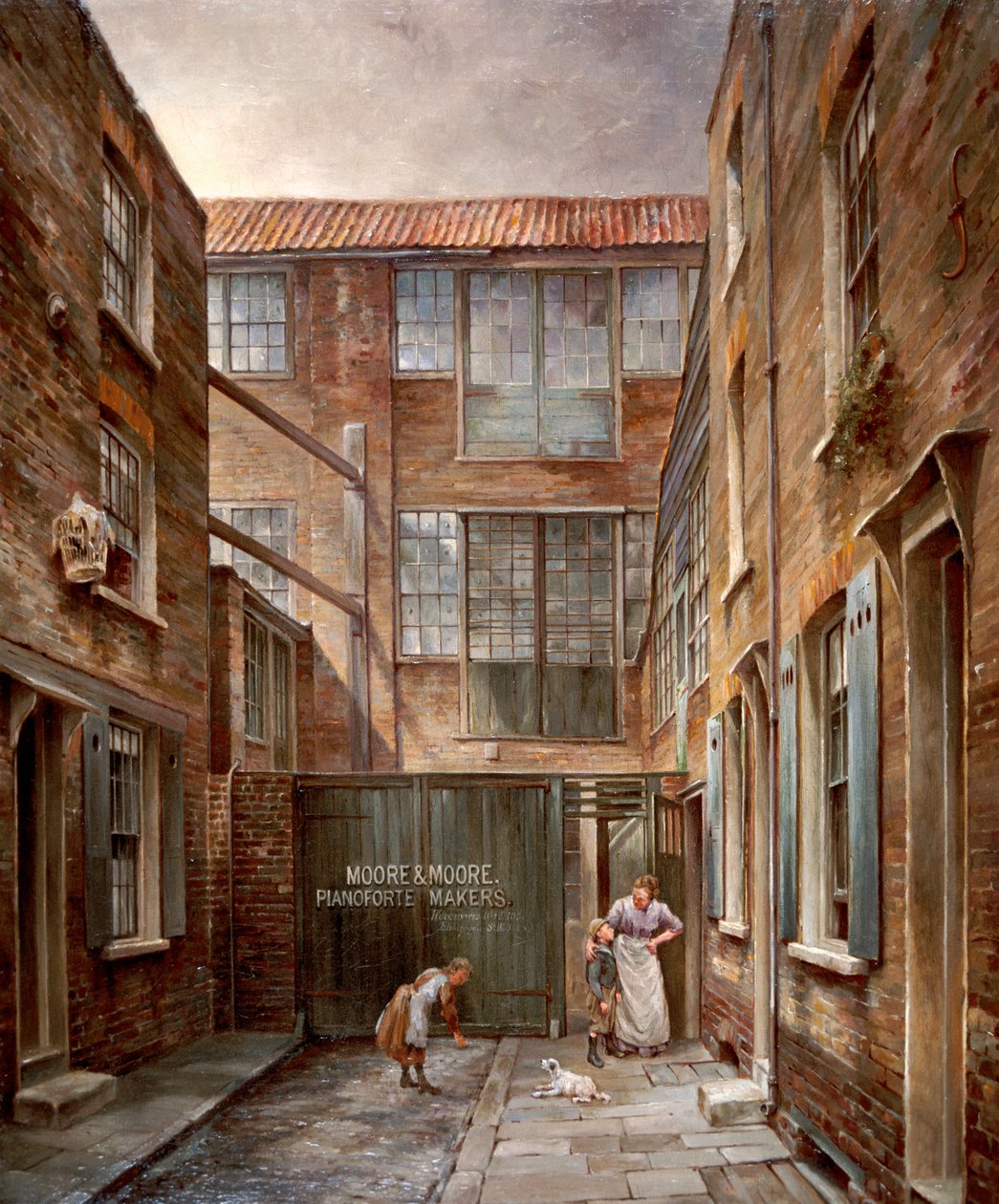 Newnham's Place ، Bishopsgate ، 1890-1891 بواسطة والتر ريدل
