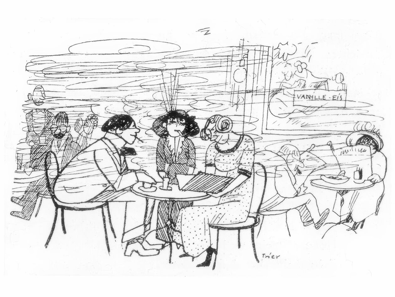كتاب في Cafe des Westens بواسطة والتر ترير