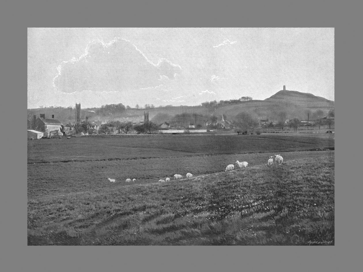 غلاستونبري وتور ، c1900 بواسطة والتر تولي