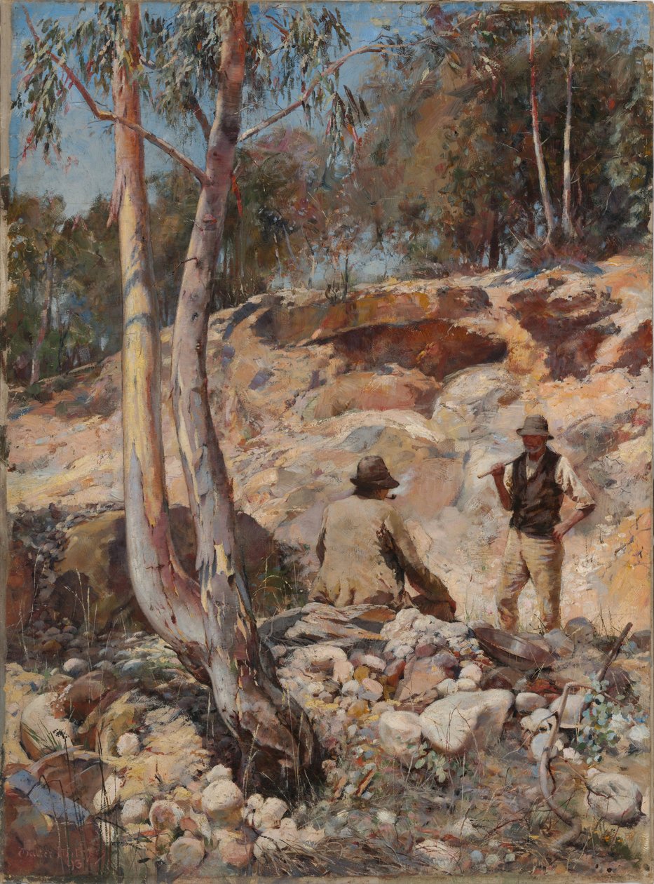 فوسيكرز - بقلم والتر هربرت ويذرز (1854-1914) - 1893 - زيت على قماش - 67.7 × 49 - المتحف الوطني الأسترالي ، كانبرا بواسطة والتر ويذرز