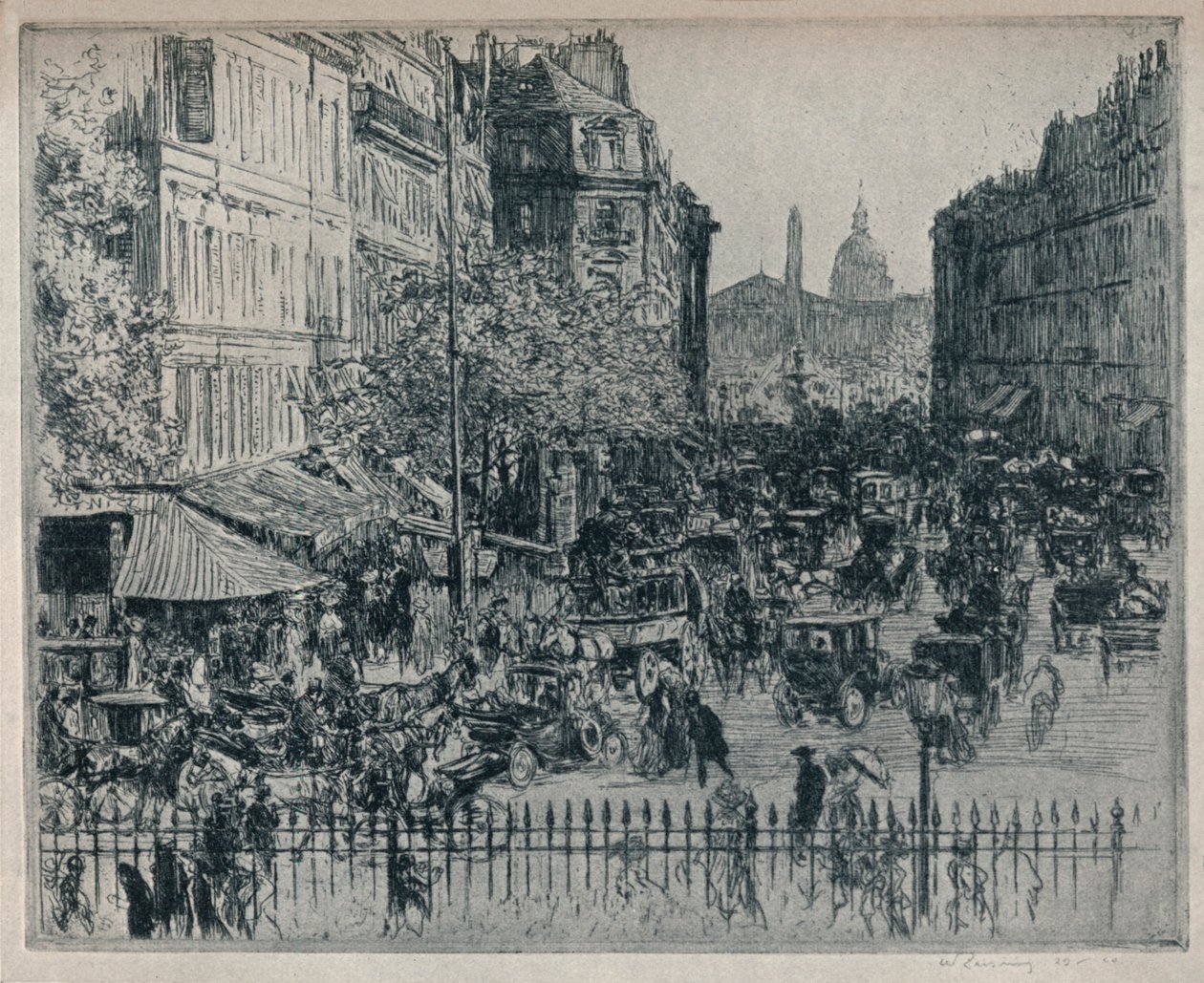Rue Royale ، باريس ، c1913 بواسطة والتر تسايسينج