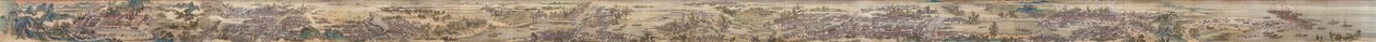 وانغ هوي وآخرون. الإمبراطور كانغشي يتجول في الجنوب. التمرير اليدوي التاسع لمجموعة. 1691-98. بواسطة وانغ هوي