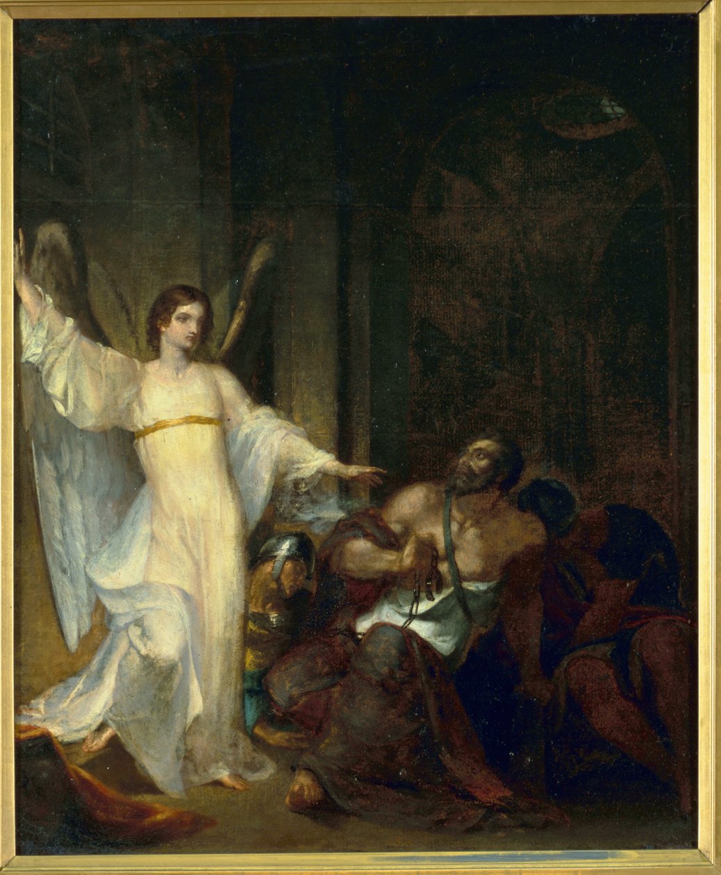 الملاك الإفراج عن القديس بطرس من السجن ، c.1814 بواسطة واشنطن ألستون