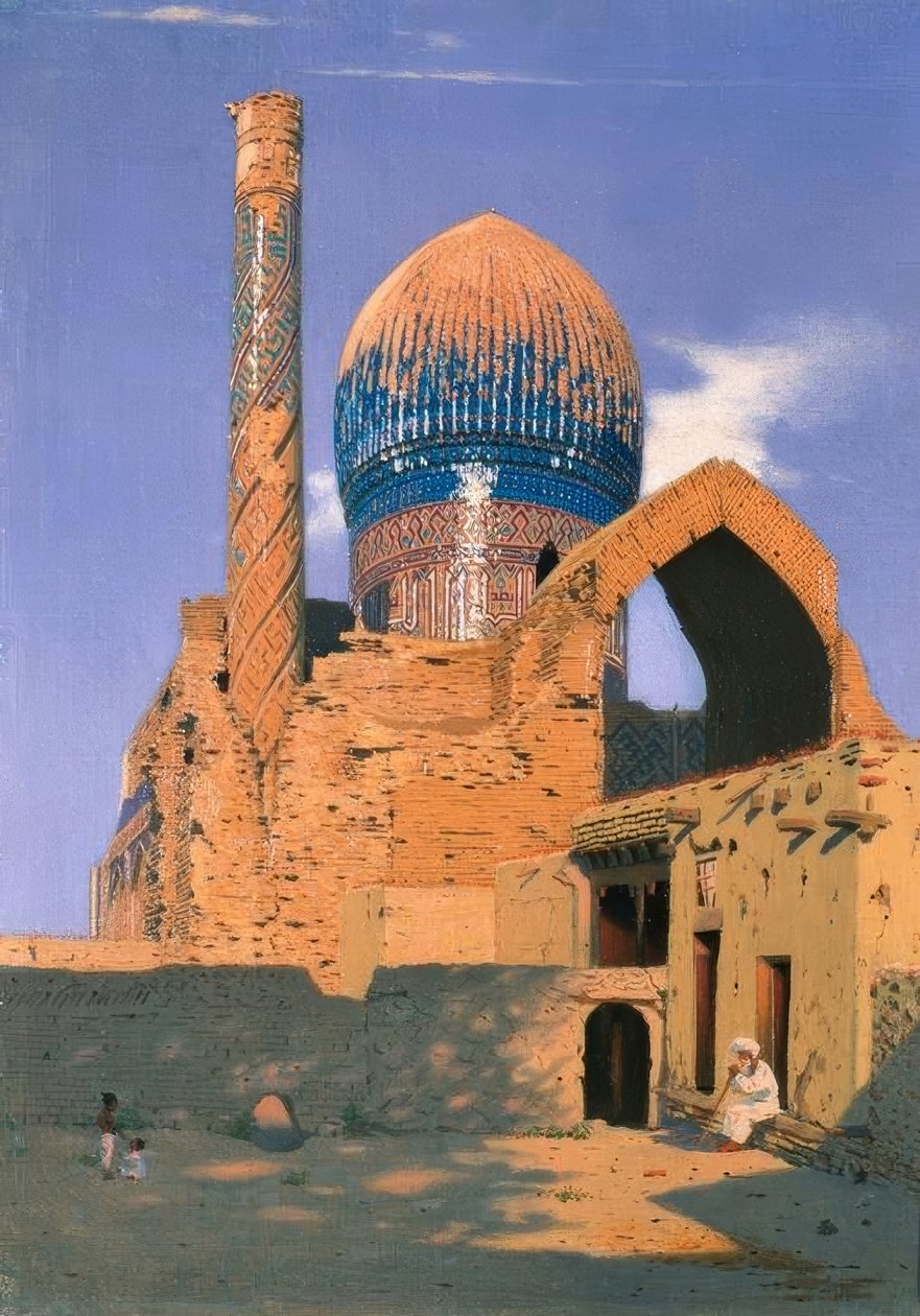 ضريح غور أمير في سمرقند بواسطة Wassili W. Werestschagin